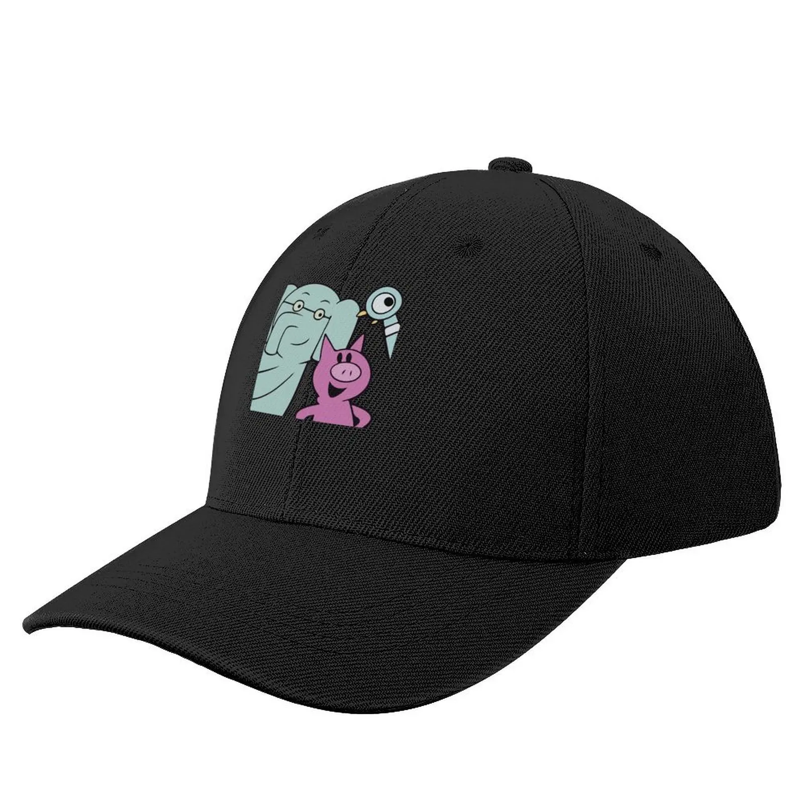 Elephant and Piggie with Pigeon Baseball Cap Trucker Cap Mountaineering Sun Cap Luxury Man Hat Caps Women Men's