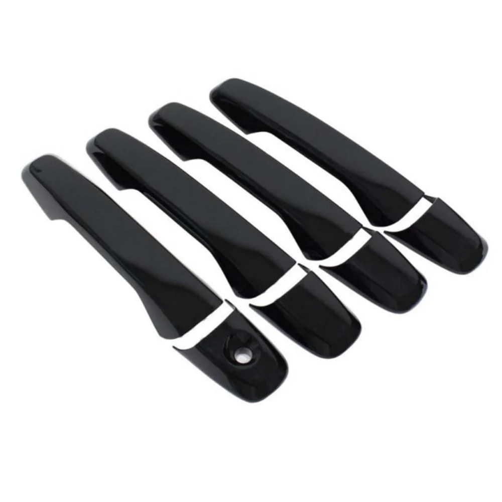 Picture 5: Car Upgrade Carbon Fiber Chrome Silver Glossy Black Door Handle Cover For Ford Explorer 2005 - 2016 Car Rearview Accessories