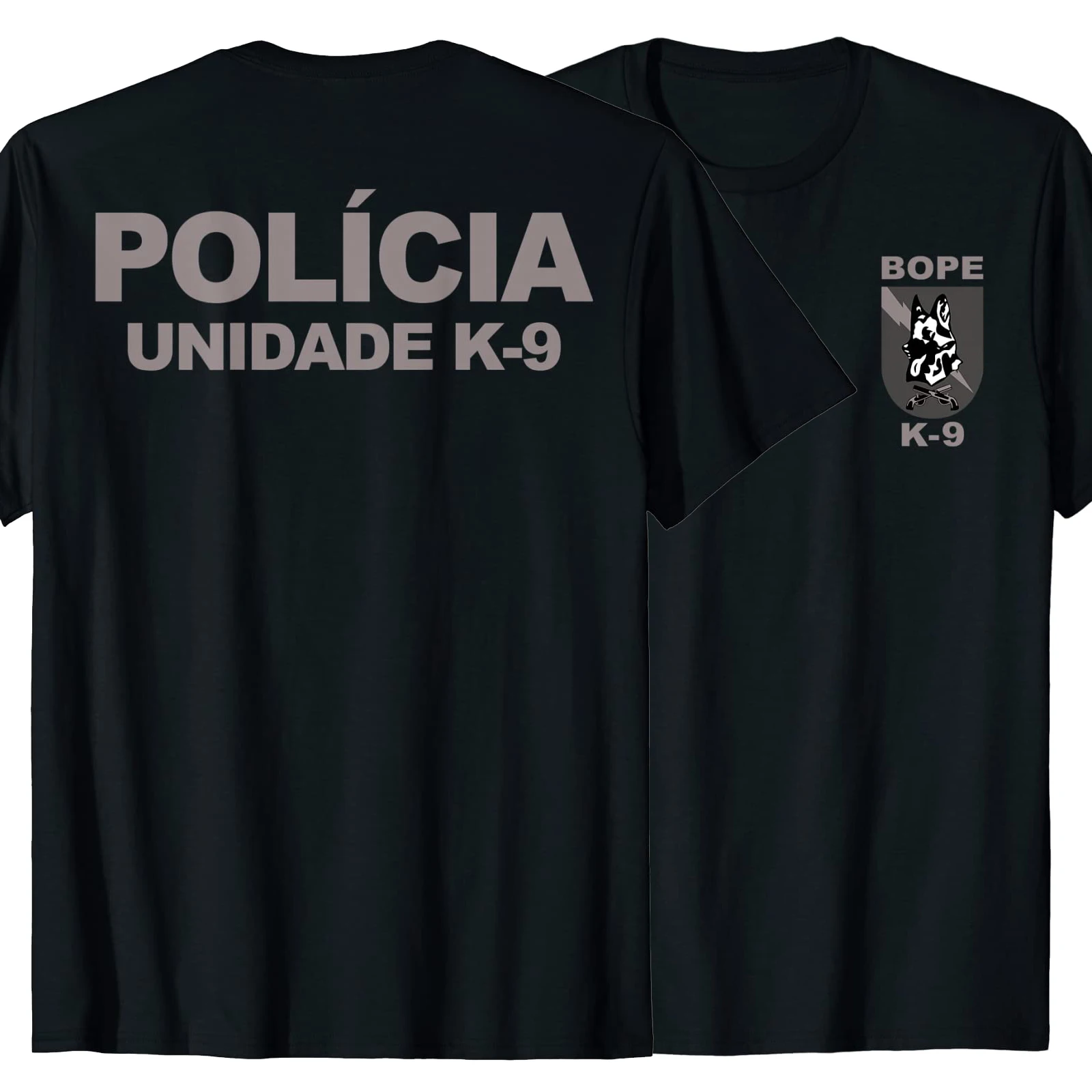 Brazil Bope K9 Police Dog Unit T Shirt New 100% Cotton Short Sleeve O-Neck T-shirt Casual Mens Top