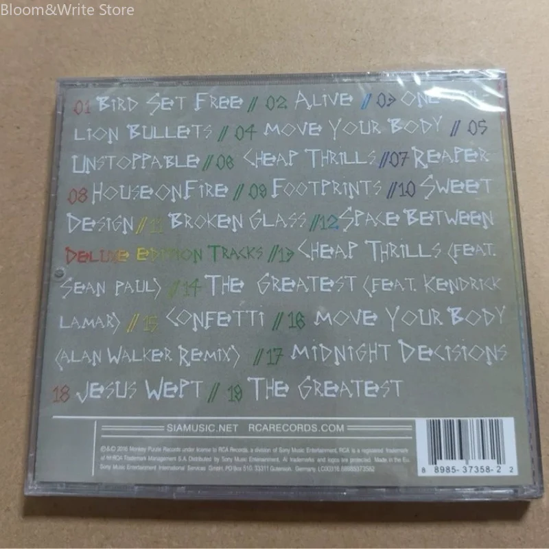 Australia Pop Sia Music CD This Is Acting (Deluxe Version) Album Unstoppable Music Record Walkman Car Soundtracks Box Collection