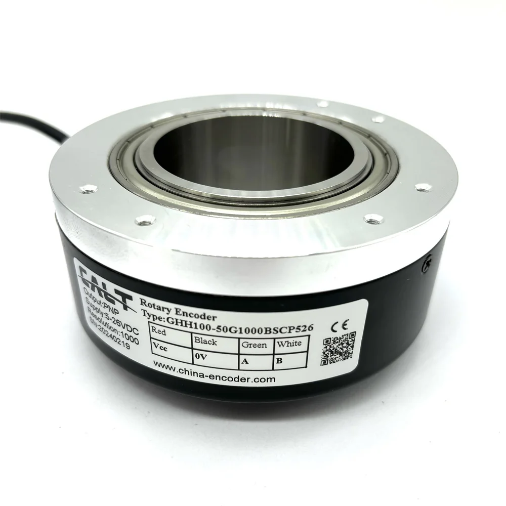 

CALT 50mm hole hollow shaft elevator encoder 1000pulse PNP output GHH100-50G1000BSCP526