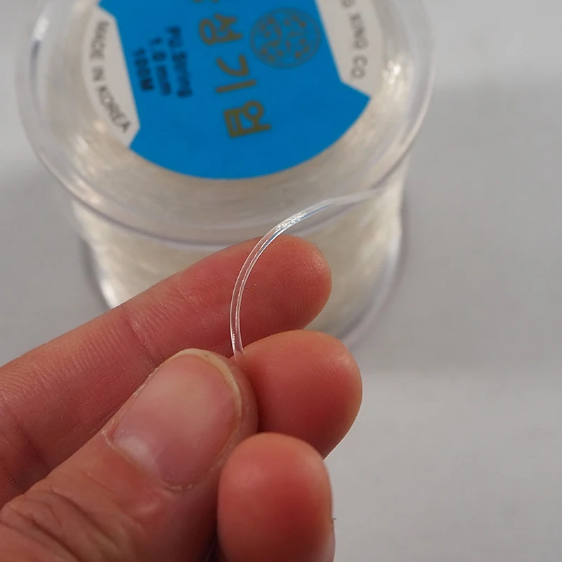 

1 рулон 100 м прозрачной эластичной струны из искусственной кожи для изготовления силиконовых пластиковых кончиков для наращивания волос