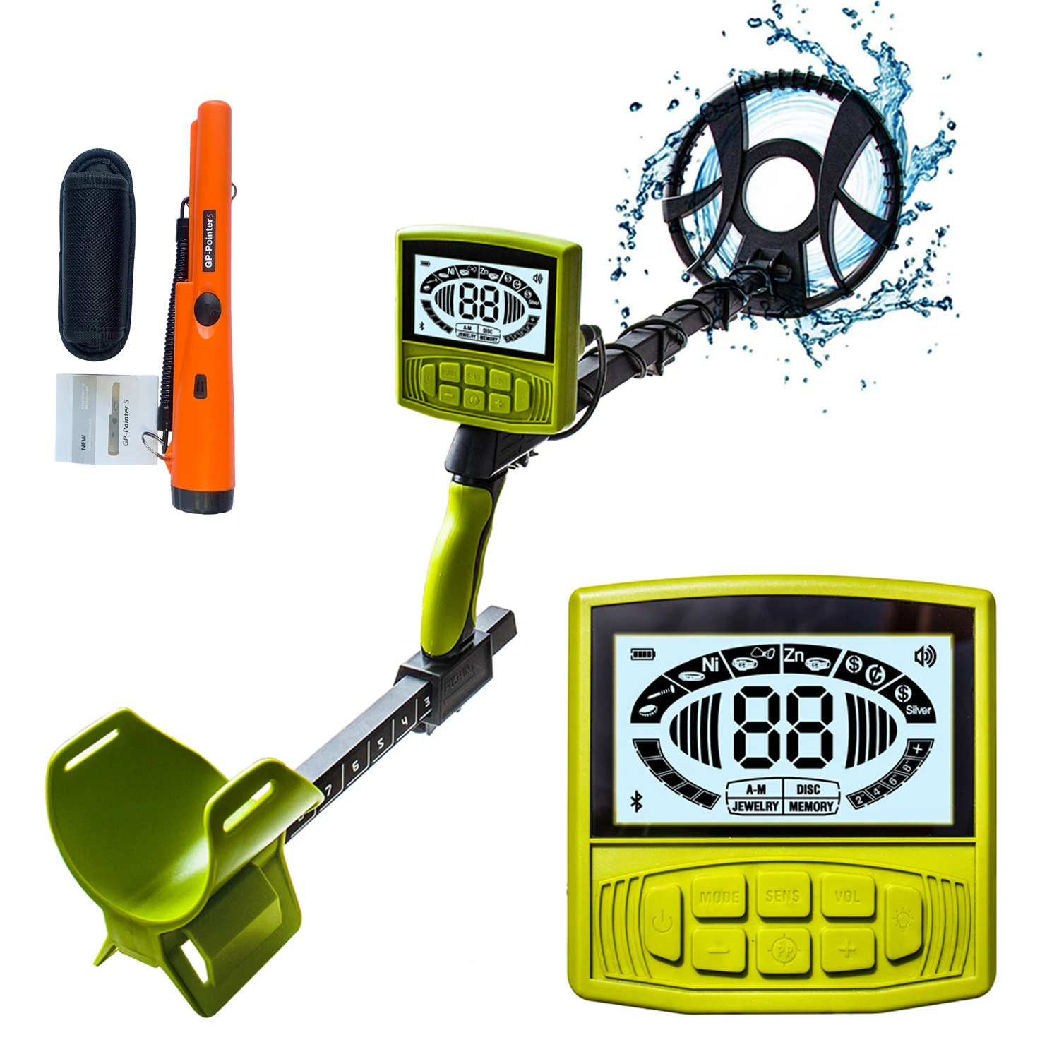 New Professional Metal Detector M55B, Undergroud Gold Finder,Treasure Hunter with 10\