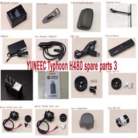 YUNEEC Typhoon H480 FPV Drone RC Quadcopter spare parts motor charger adapter Landing servo LED lampshade blade seat set3