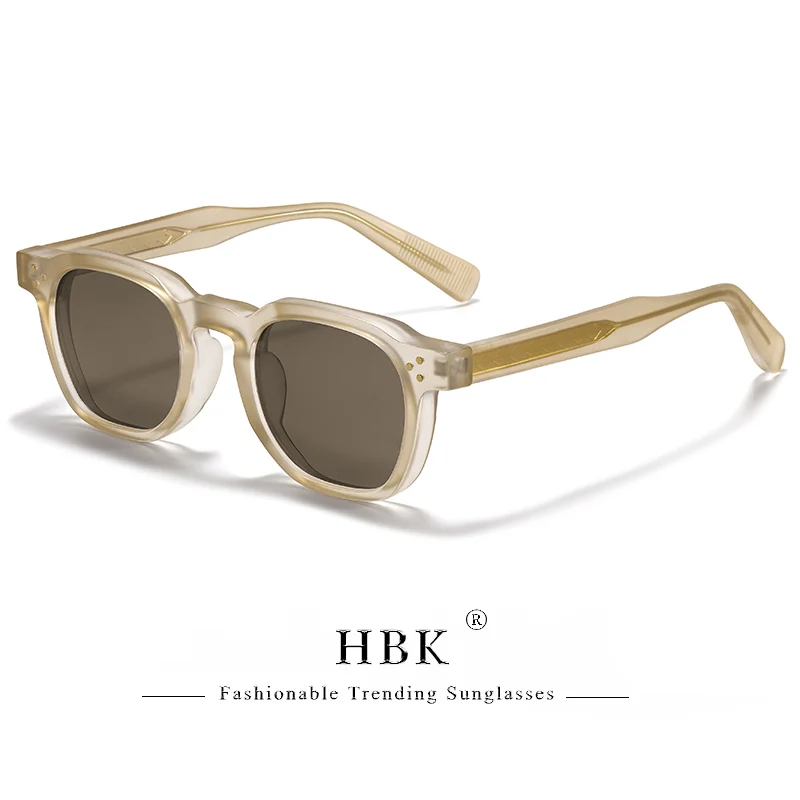 Lot de Lunettes de Soleil Carrées Rétro HBK 7