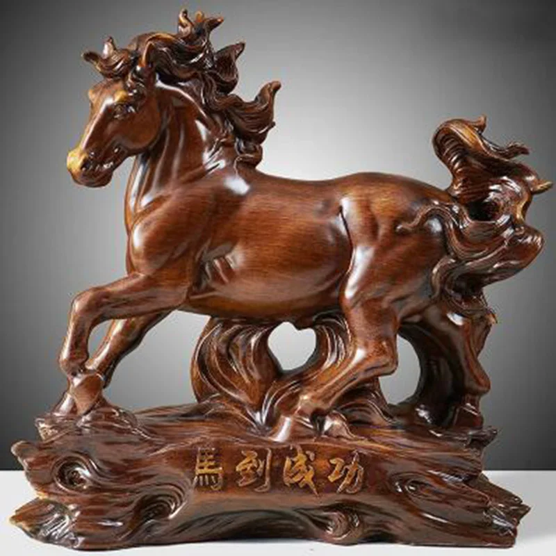 Horse To Success Ornament Crafts Office Desktop Furnishings Fortune-hunting Home Wine Cooler Decorations