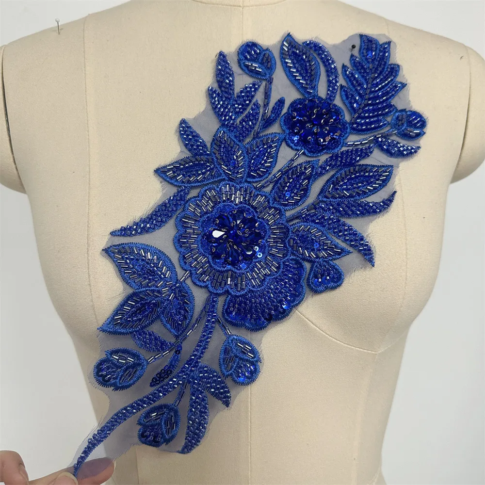 Hand-sewn 3D individual floral prints for luxurious clothing, collar flowers, corsages, accessories, and lace DIY