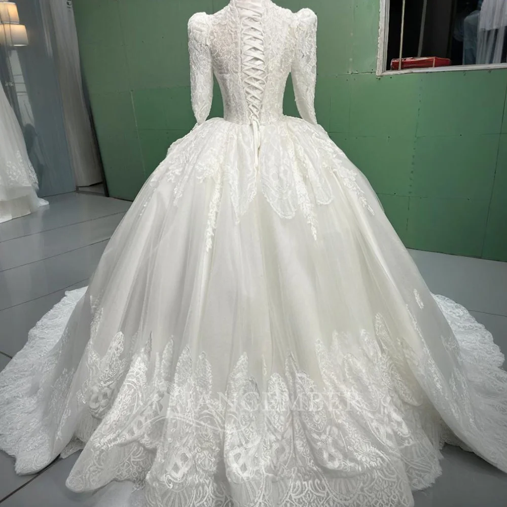 Maßgeschneidertes, erschwingliches Strandhochzeitskleid, beliebtes Design, Organza, Prinzessin, Ballkleid, V-Ausschnitt, Brautkleid, Vestido de Novia 2025