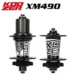 Koozer XM490 Hubs 4 Bearing 6 Claws MTB Mountain Bike Hub Front Rear QR or Thru 32 Holes Disc Brake Bike Hub 8 9 10 11 12Speed