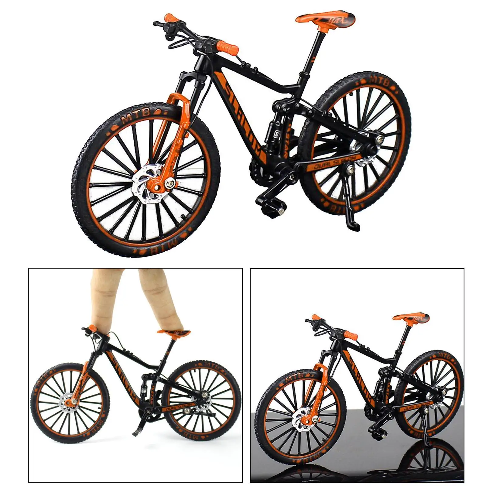 1:10 Mini Racing Bicycle Mountain Finger Bike Toys Model Decoration Crafts