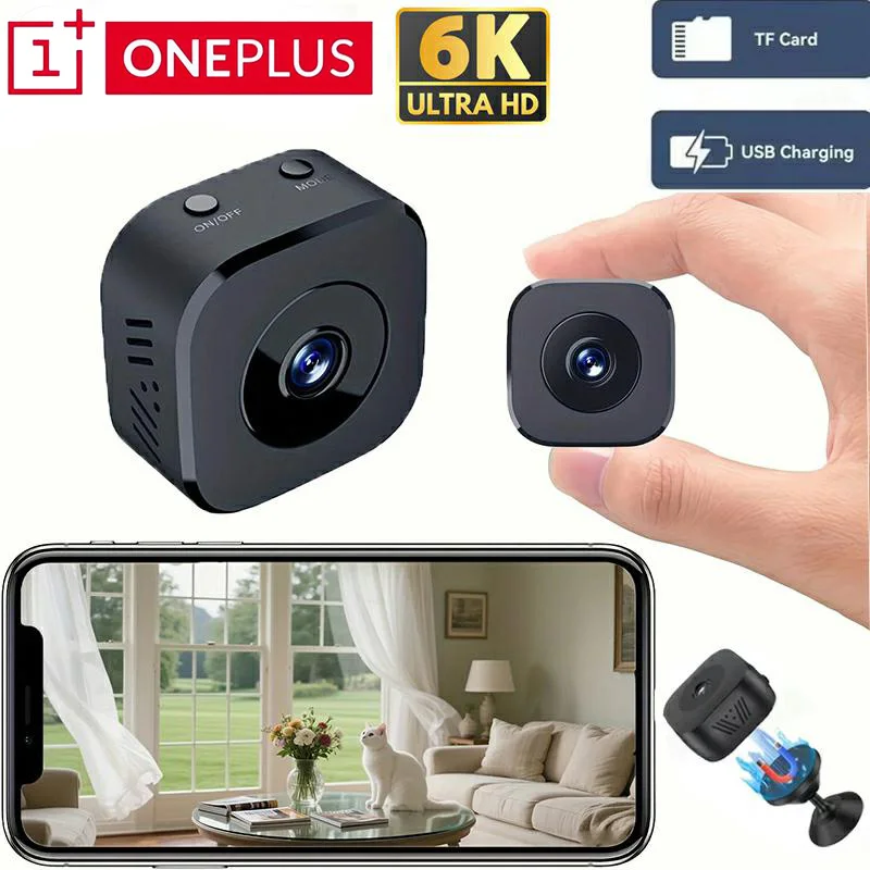 OnePlus 6K Wifi Mini Security Camera with Motion Detection for Baby Monitoring Home Safety Surveillance Wireless Video Recorder