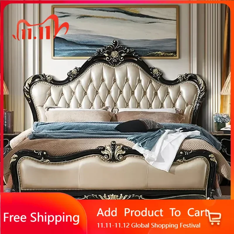 

Japanese Marriage Bed European Space Saving Lazy Modern Princess Bed Storage Multifunctional Children Bett Postmodern Furniture