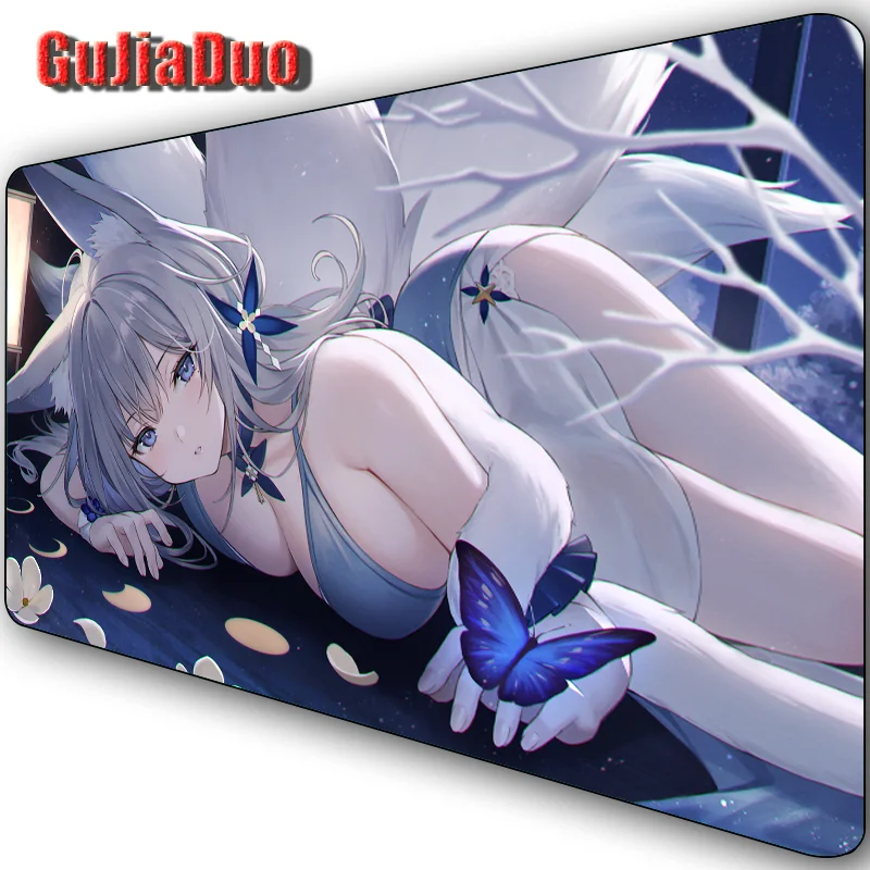 

Shinano Sexy Charm Comic Mouse Pad Gamer 400x900mm Large Anime Stuff Accessories Kawaii Fox Mousepad Pc Cushion Table Desk Mat