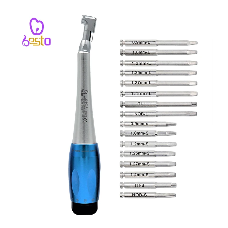 

16 pcs Drivers Surgical Handpiece 5-35N.CM im plant Screwdriver for Teeth Prosthetic den tal Universal im plant Torque Wrench