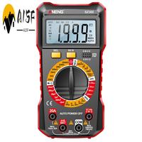 A15F-ANENG SZ305 1999 Counts Multimeter Capacitor Testers Smart Voltmeter AC/DC Voltage Current Resistance Ohm Test Tools Red
