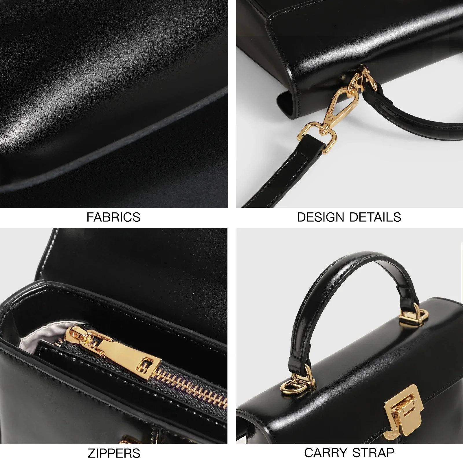 ITAMOOD Genuine Leather Handbag for Women Luxury Designer Branded Crossbody Office Lady Bag Fashionable Versatile Scarf Decor