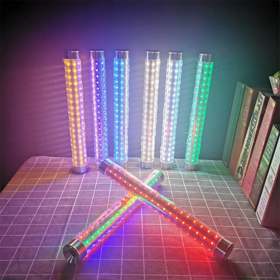 

35CM Handheld LED Strobe Baton Light Rechargeable LED Glow Sticks Flashing Glow Wands LED Strobe Stick