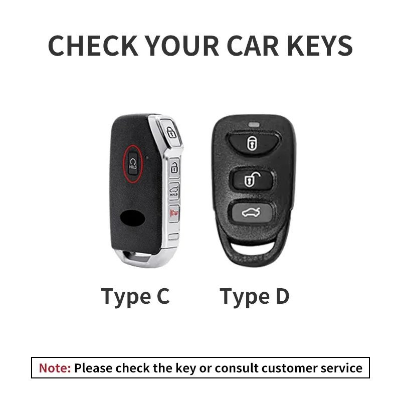 3 + 1 Buttons Leather Car Remote Key Case Cover Shell Fob for Hyundai for Kia Tucson Sonata Santa FE Carens Protector Key Fob