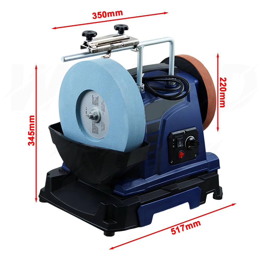 H10 10inch Low-speed Water-cooled Knife Sharpener 200W Household Small Scissors Engraving Knife Kitchen Knife Polishing Machine