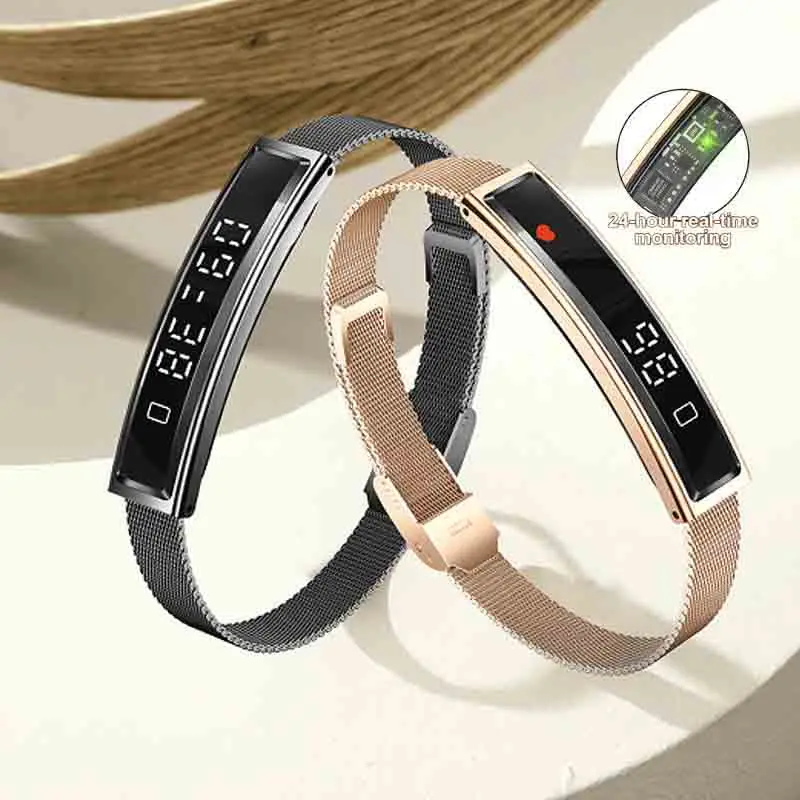 

LIGE New Fashion Health Smart Bracelet Men Women Smart Band Heart Rate Sleep Monitor Waterproof Pedometer Screen Smartwatch 2025