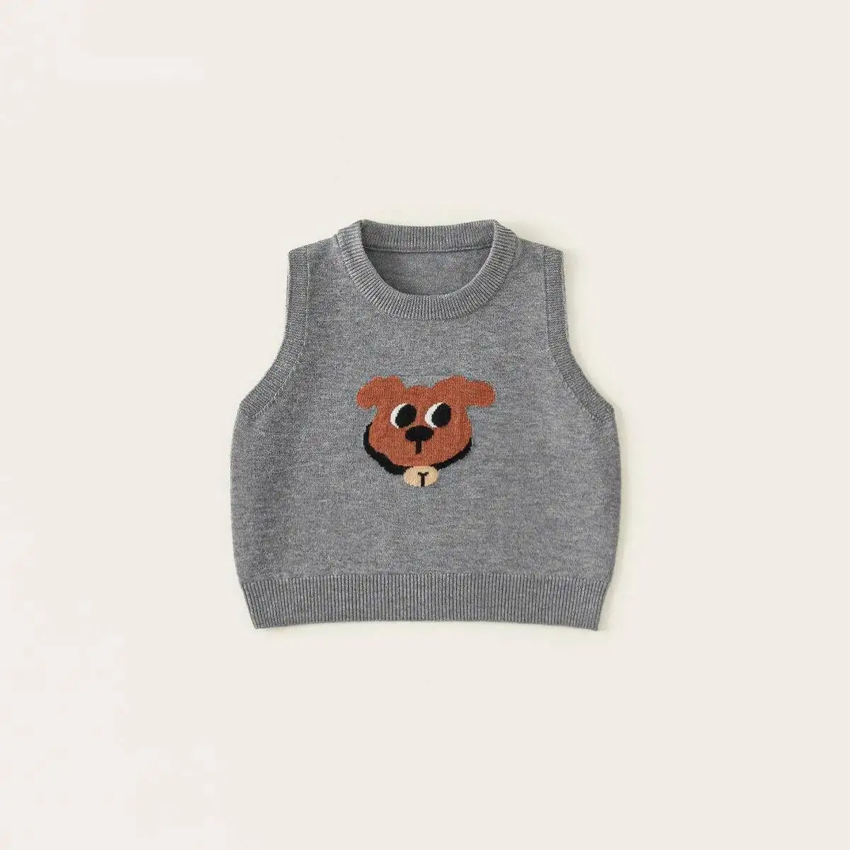 ربيع الخريف الأطفال سترة 1-8Y الفتيان الفتيات الكرتون محبوك الصدريات سترة تانك القمم الكورية طفل ملابس خارجية الاطفال الملابس