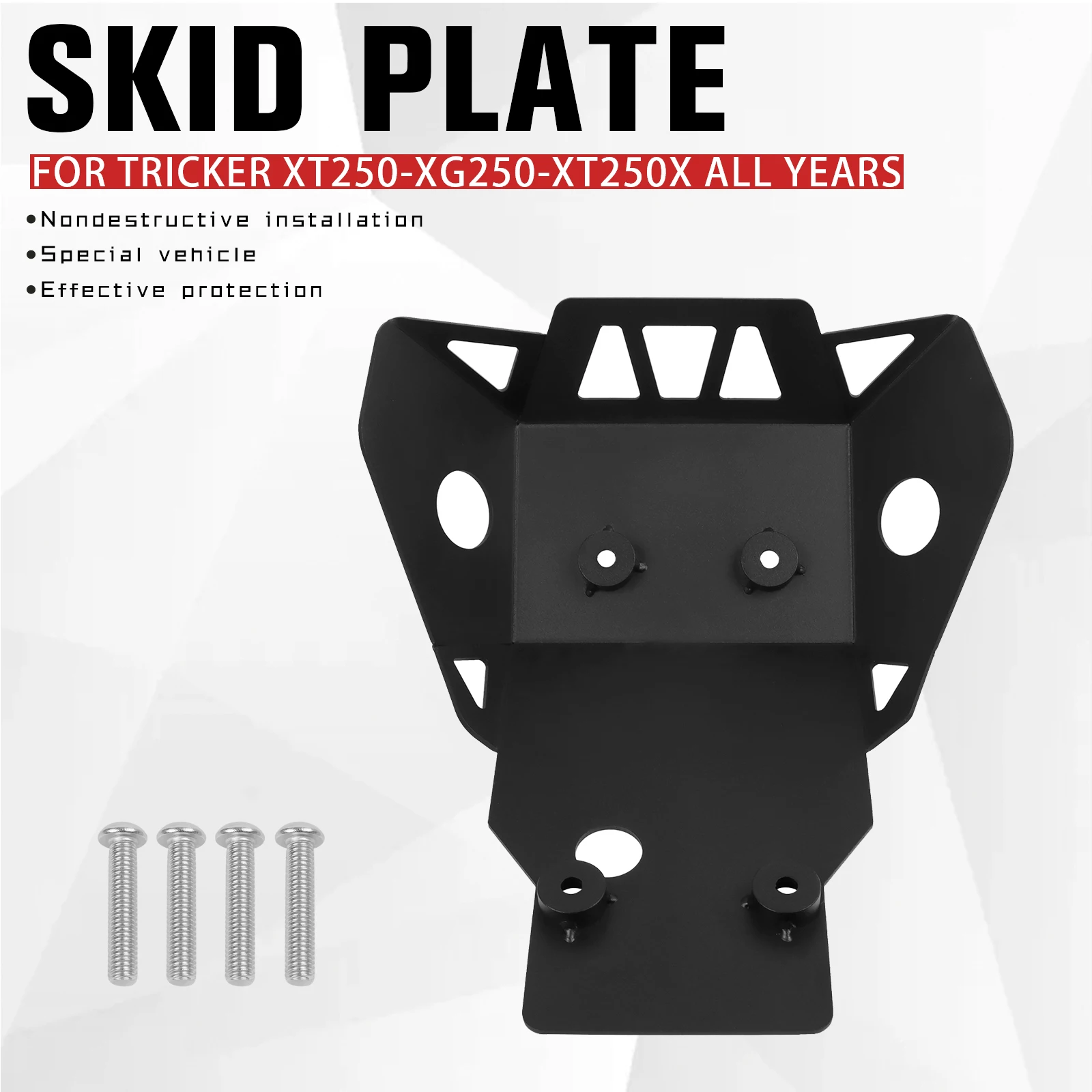 

For Yamaha Serow XT250 Tricker XT250X XG250 2008-2024 2025 Skid Plate Belly Pan Engine Guard Chassis Protector Cover Bash Plate