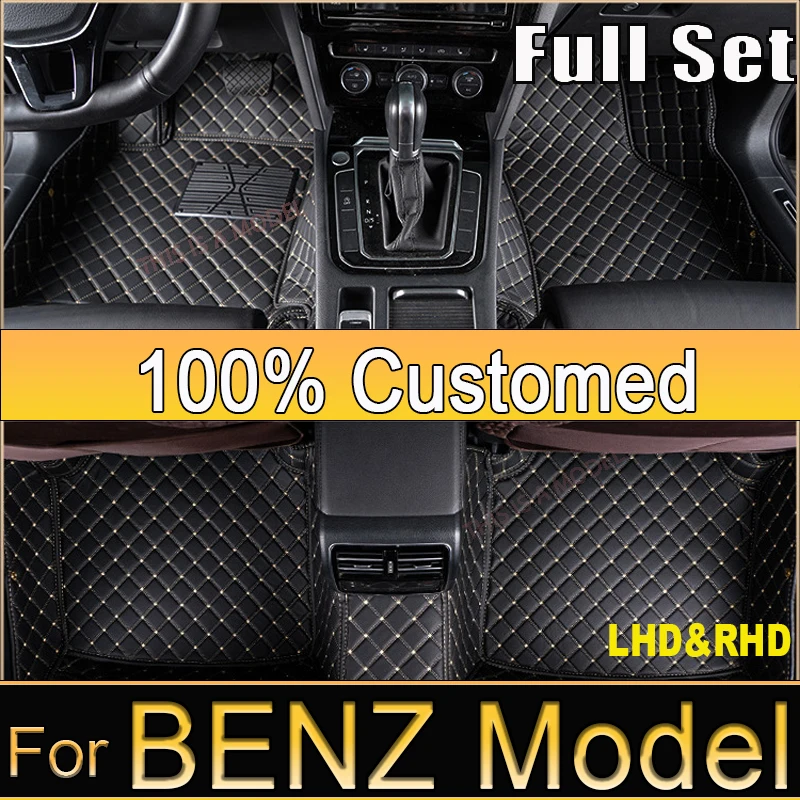 Car Floor Mat For MERCEDES BENZ GLA-Class X156 H247 GLC-Class GLC Sport GLC X253 C253 GLC X254 GLE coupe Custom Car Accessories