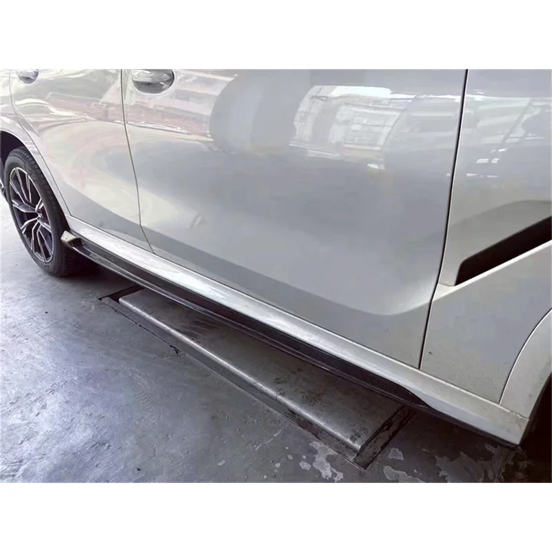 Carbon Fiber LD Style Side Skirts Body Kit Forged Two-Piece Design