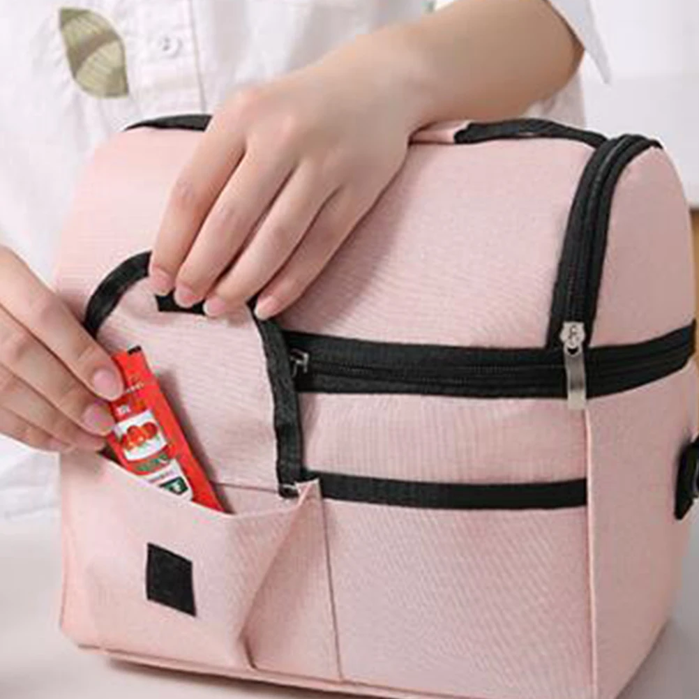 

Insulated Lunch Tote Bag Unique Bento Storage Pouch Portable Practical Design for Outdoors