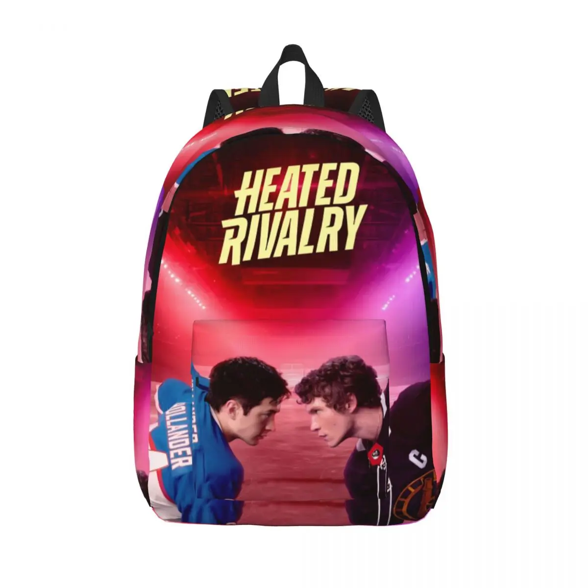 

Heated Rivalry for Men Women Student School Book Bags Canadian Sports Romance Daypack Elementary High College with Pocket