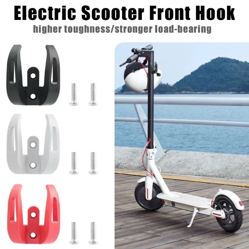 Electric Scooter Front Hook for Xiaomi M365 Scooter Skateboard Storage Tools Load-bearing Nylon Double Hook Scooter Accessories