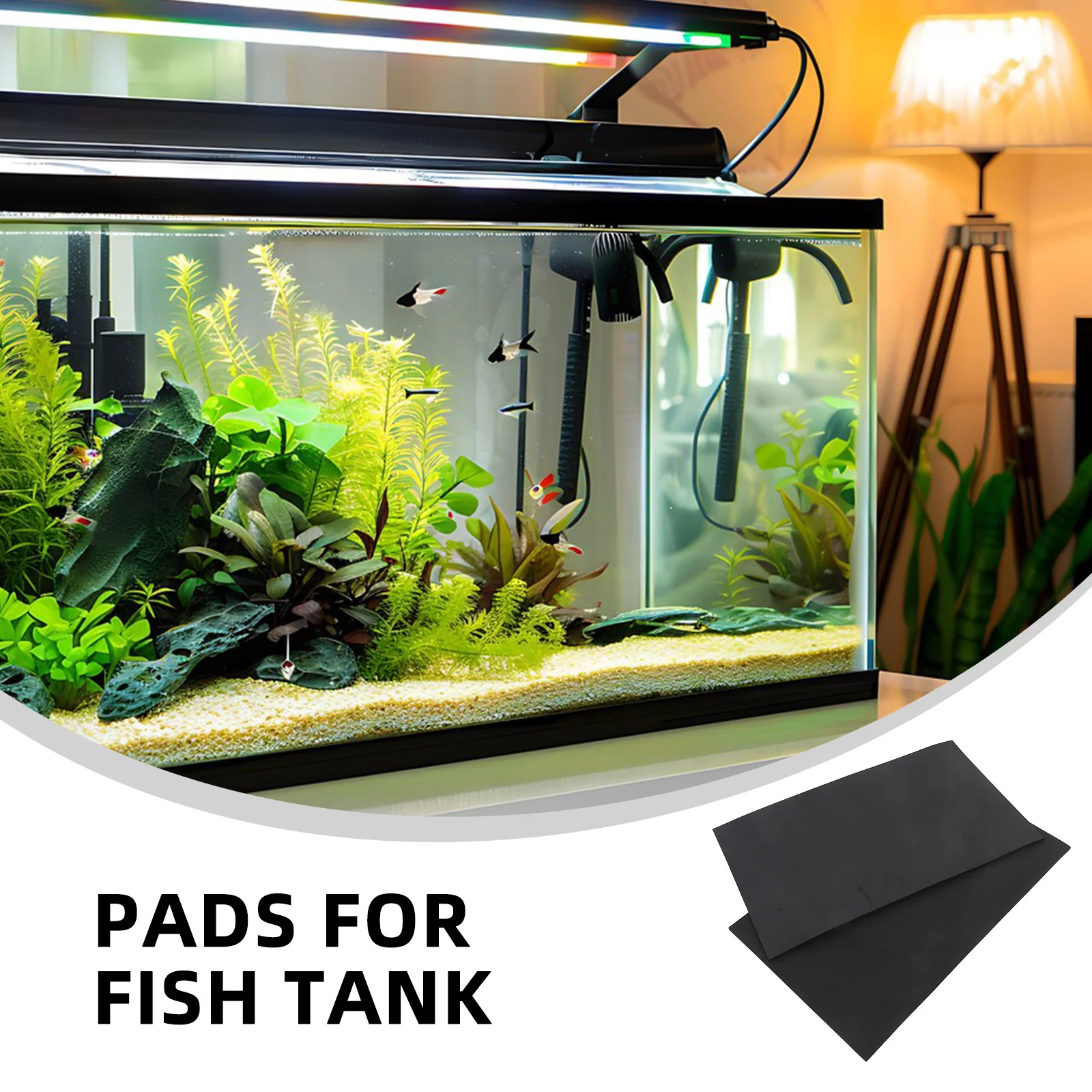 

2Pcs Aquarium Bottom Non-Skid Mats Leveling Pad for Tanks 19.6 X 11.7 Inch Pads for Fish Tank Fish Tank Protection Accessories