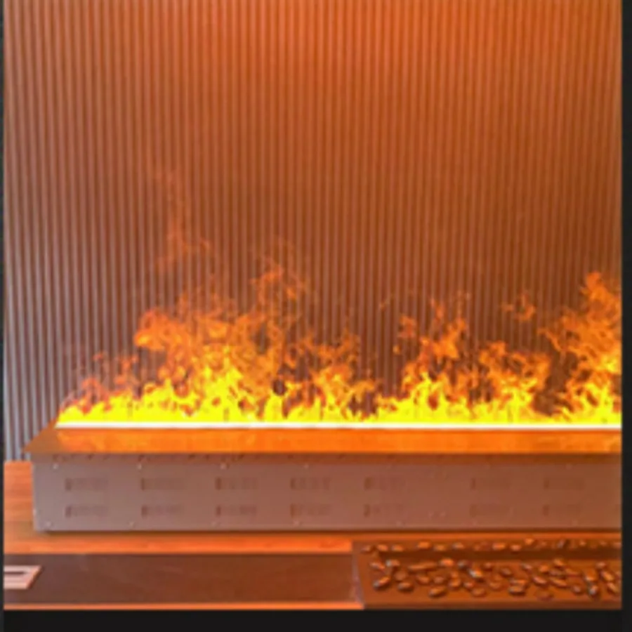 غرفة المعيشة الداخلية لون وهمي لهب الموقد المرطب تصميم نحيف، مواقد رذاذ الماء، لهب واقعي، لا حاجة إلى تركيب #6