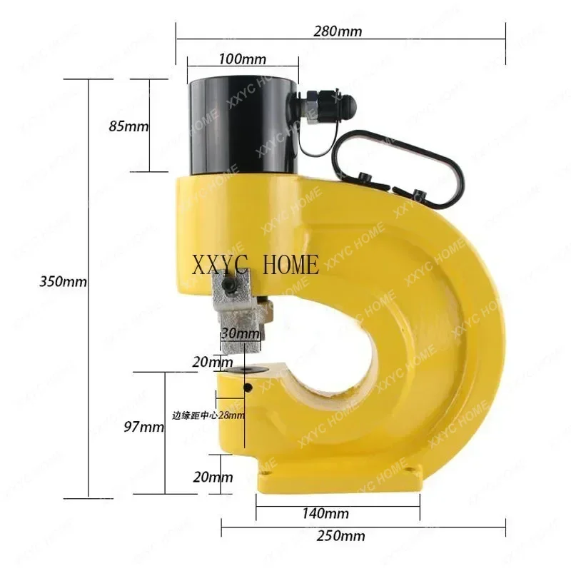 CE CH-70 Hydraulic Hole Punching Tool Puncher Iron Metal Copper Hydraulic Tools Punch Driver Busbar Punch Tool Hole Making Tool