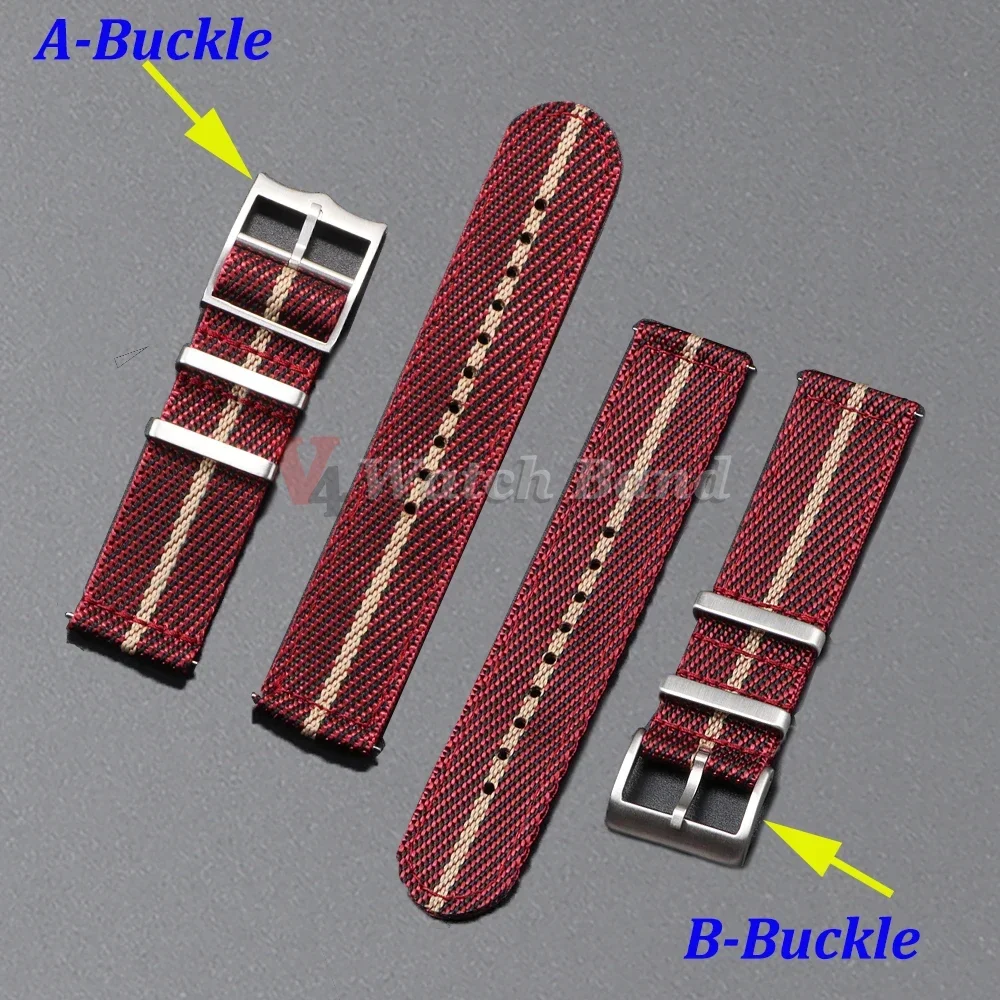 20 22mm Nylon Strap for Tudor for Omega Watch Band Woven Canvas Fabric Band for Seiko Men Military Sport Quick Release Bracelet