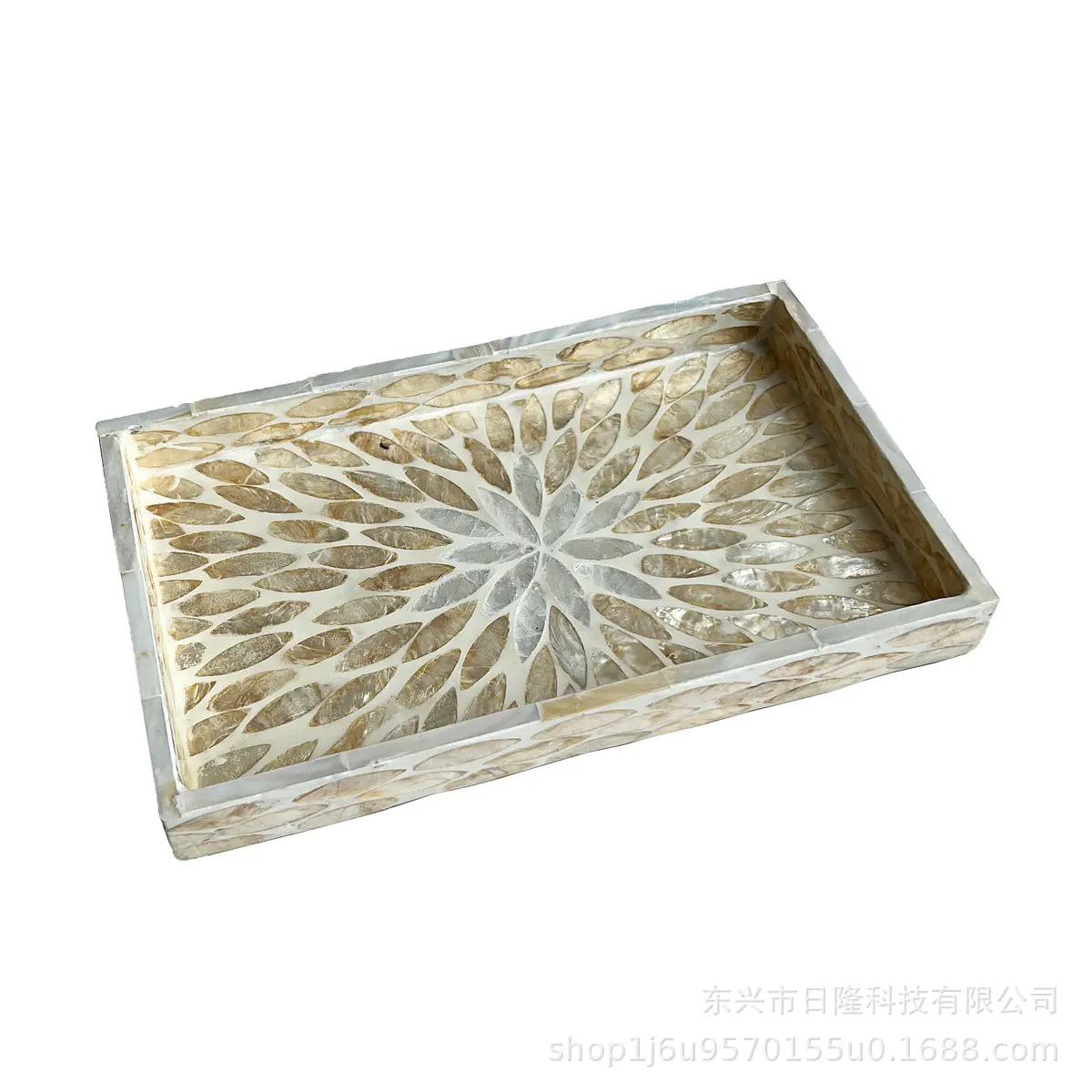 

DSA natural shell tray high value tea tray household storage desktop storage plate light luxury household
