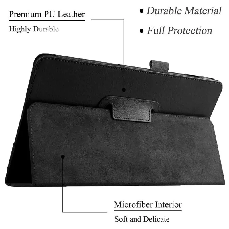 For Amazon Kindle Fire HD 7 2019 2017 Leather Folio Stand Cover Fire HD8 HD 10 Tablet Case Protective Shell Skin Shockproof Flip view 2