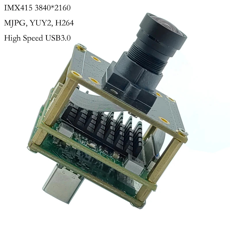 

3840*2160 4K IMX415 USB3.0 Type-C Camera Module 1/2.8-inch HD Interface FF 60FPS MJPG, YUY2, H264 Drive-free For Product Vision