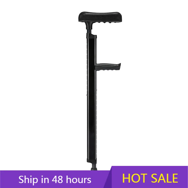 

YTYIN Adjustable Aluminum Walking Cane Elbow Crutch with LED Light