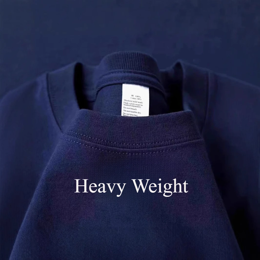 100% القطن GSM 250G تي شيرت رجالي الصيف الثقيلة بلون الجولة الرقبة قصيرة الأكمام الأساسية تي شيرت رجالي