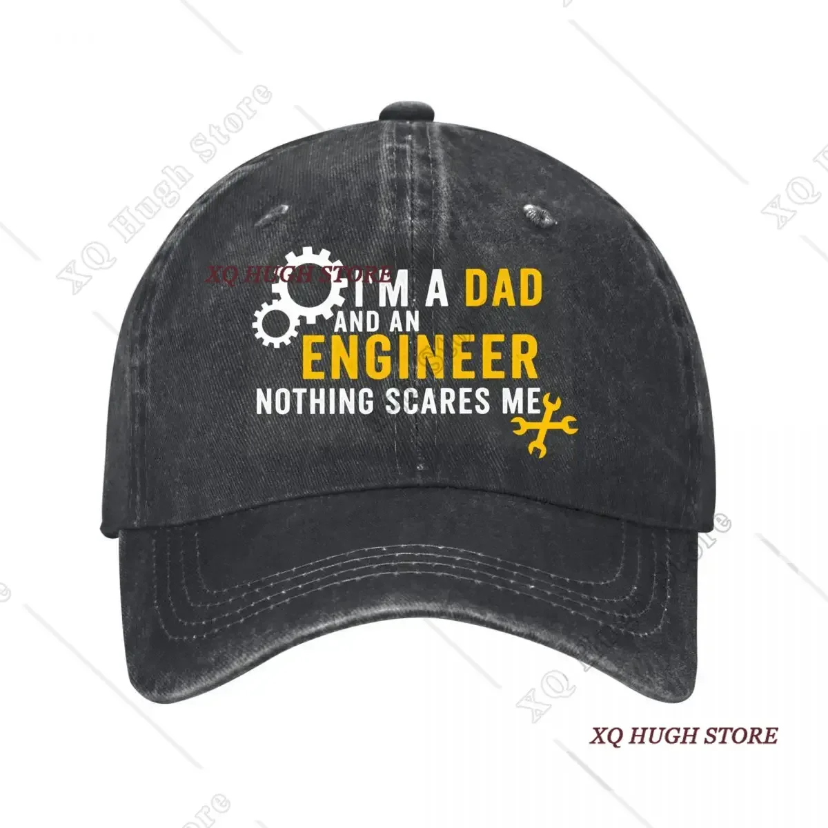 Engineer Dad Nothing Scares Me Crossed Tools Engineering Humor New Vintage Washed Cotton Baseball Cap Sun Hats