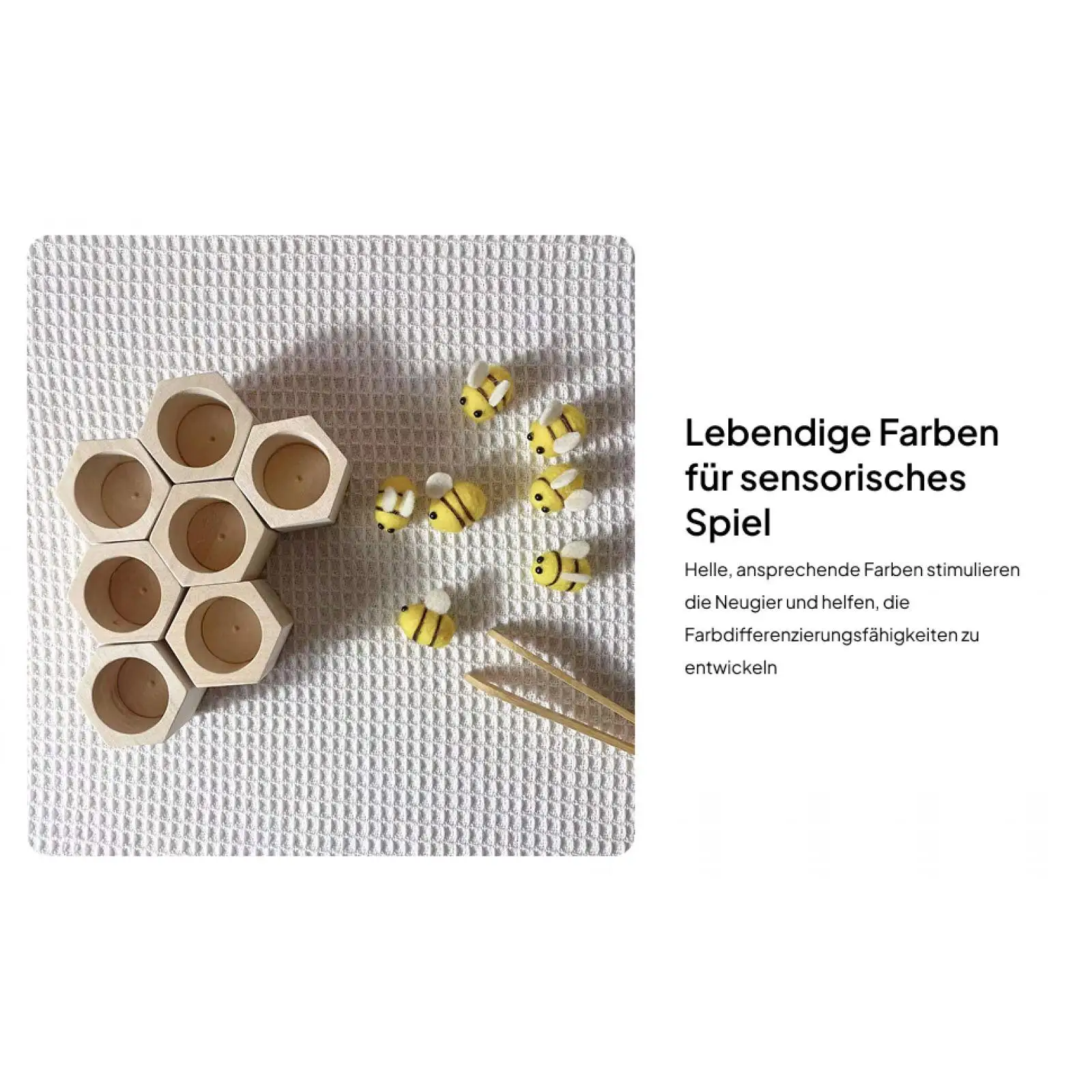 Holz-Bienenstock-Spiel, frühe Bildung, Kindheit, kognitiv, früh