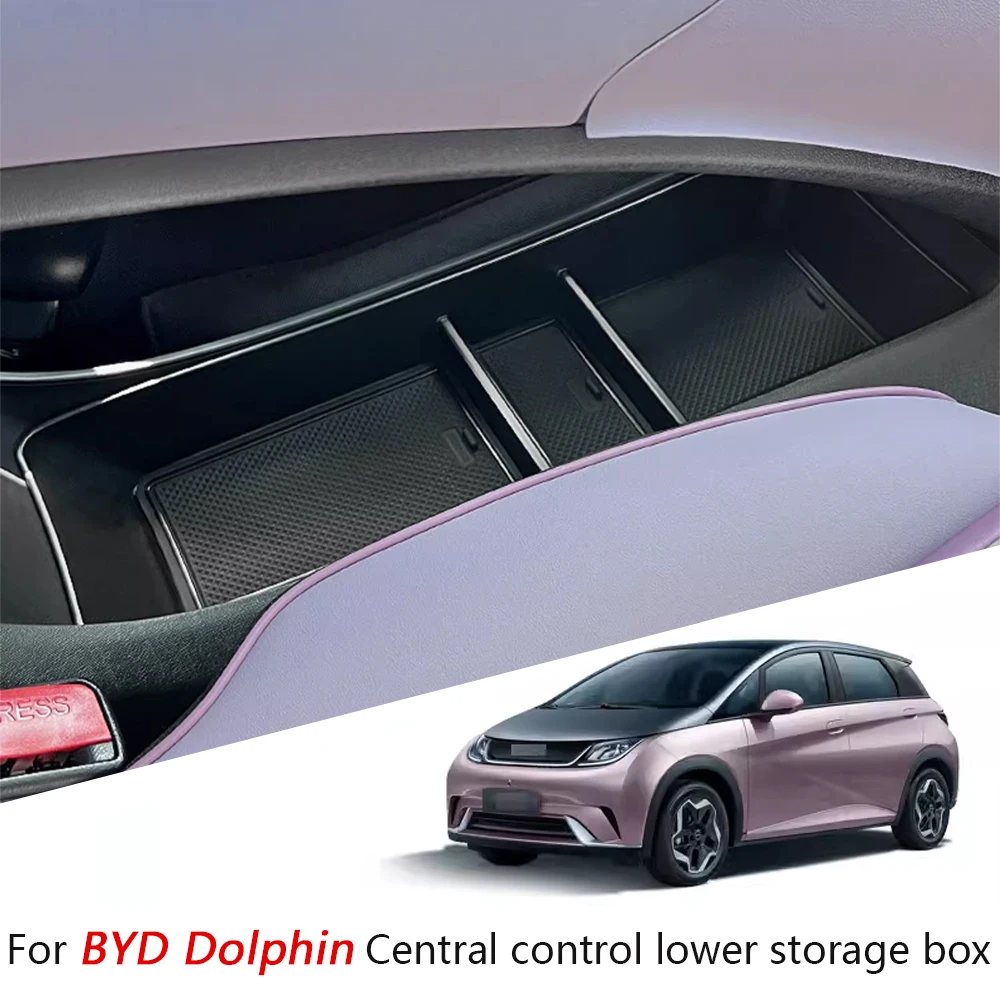 

Car Central Control Lower Storage Box for BYD Dolphin ABS Waterproof Multifunctional Organizing Rack Auto Modification Parts