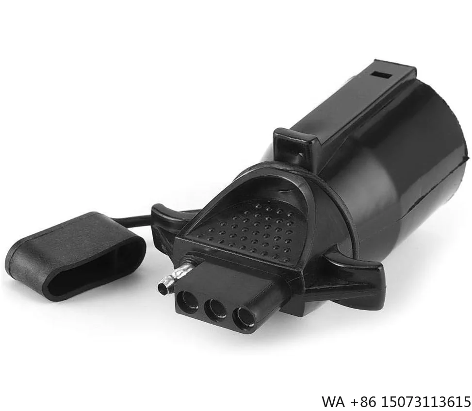 

7-контактный переходник с лезвием на 4-сторонний плоский прицеп, водонепроницаемый разъем США для автофургона