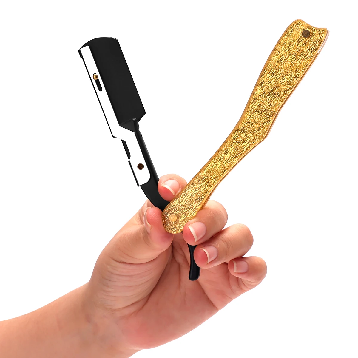 Foldable Hair Blade Barber Straight Razor For Shaving Men Manual Face Care Beard Styling Contouring Clean Tool