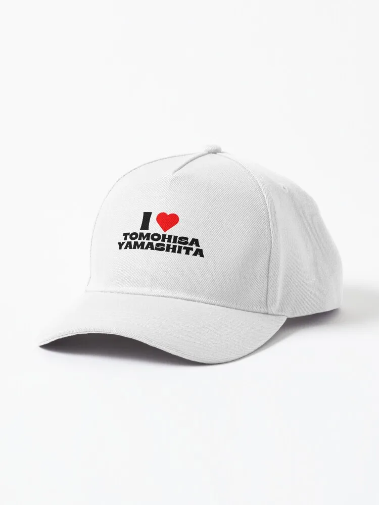 I Love Tomohisa Yamashita - Black Fonts Cap For Women Men Hip Hop Cap Street Baseball Hat New Fashion Hat