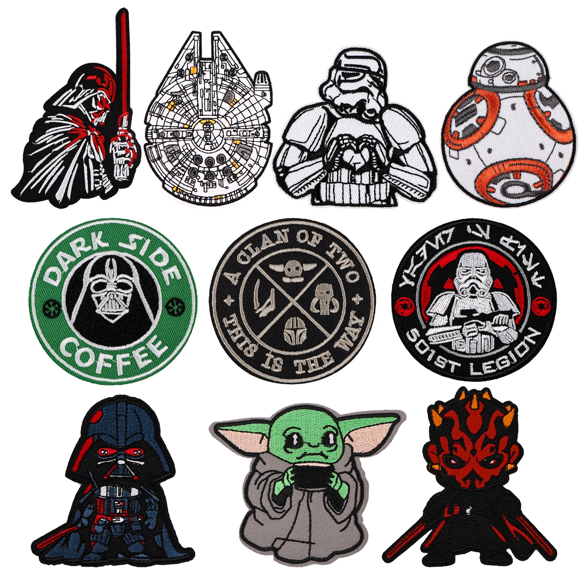 

Mix 5pcs/set Embroidered Patch Science Fiction Film Patches On Clothes Iron On Patches For Clothing DIY Patch Stickers Gifts