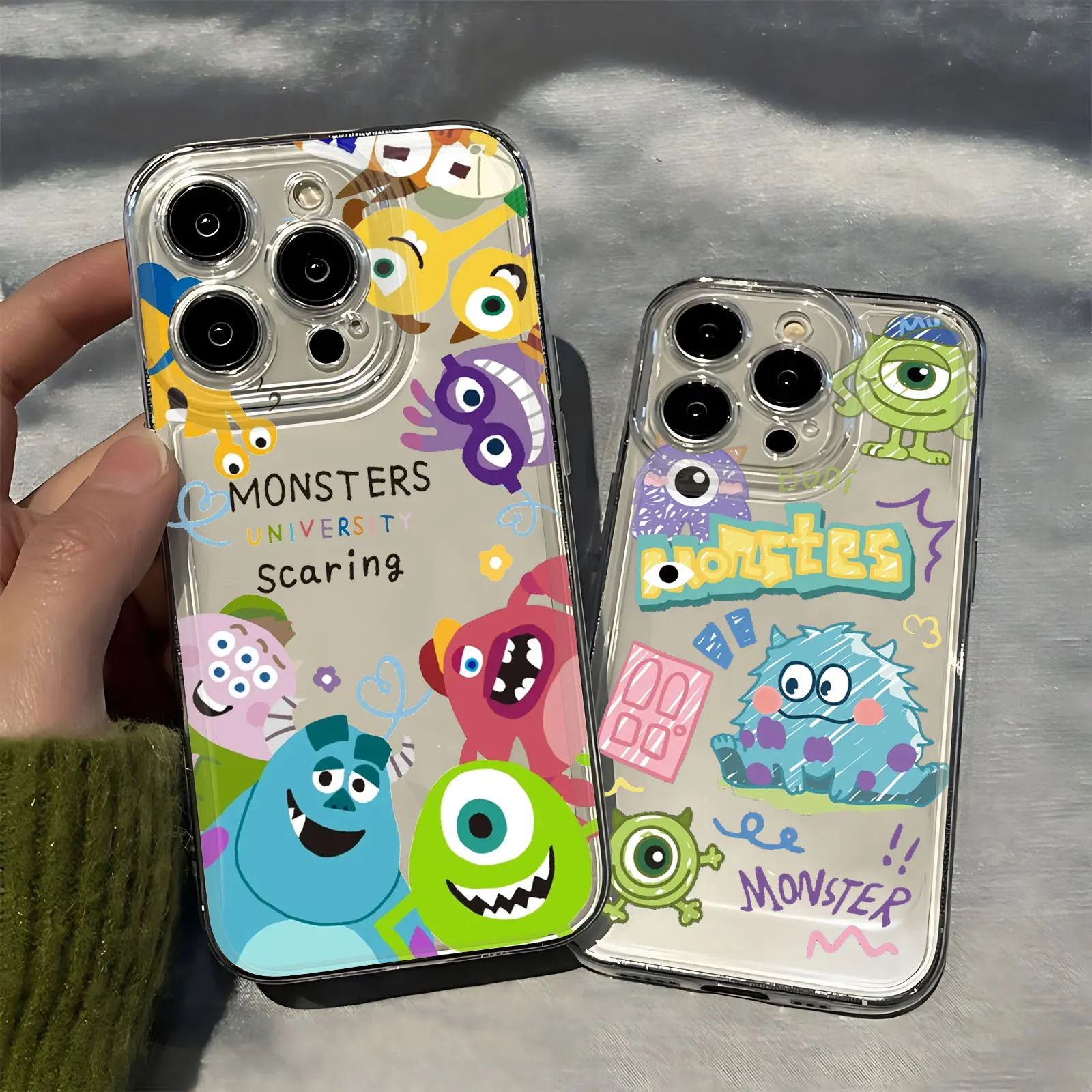 M-monsters Inc Phone Case For Xiaomi Redmi Note 13 12 12C 11 10 10C 13C 10s 9 9s 9A 9T 9C 8 7 Pro Max 4G 5G Transparent Cover