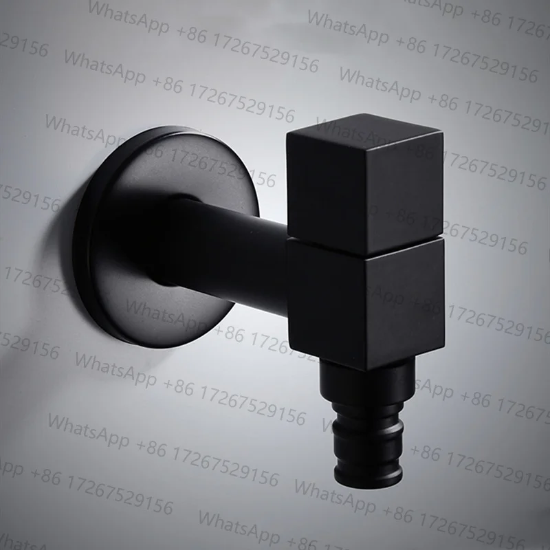 Brass Antique Black Outside Tap Washing Machine Faucet Toilet Bibcocks Tap Decorative Outdoor Garden Faucet