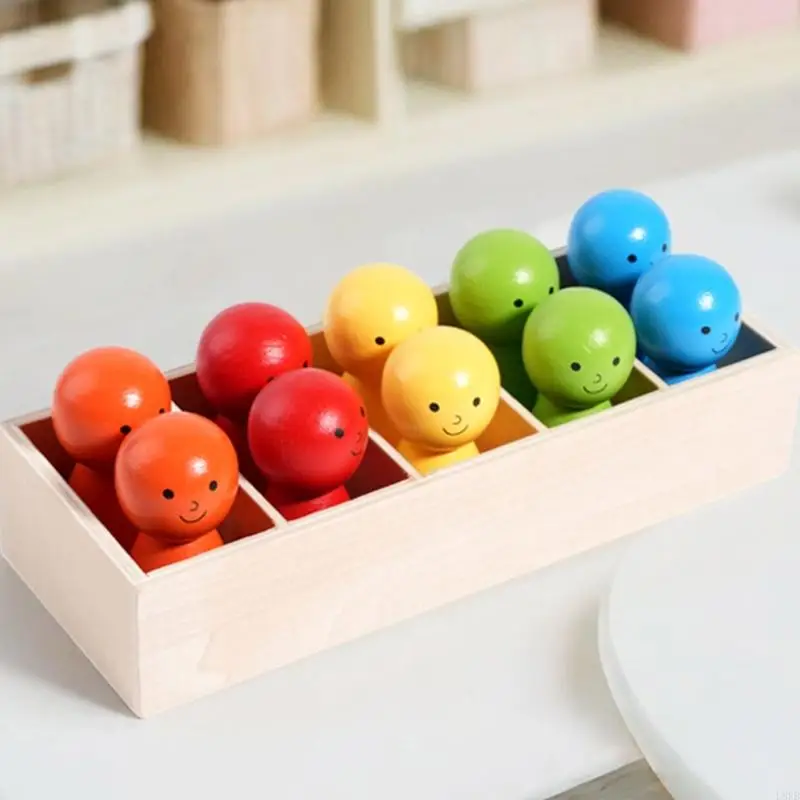 Natural Color Matching Toy Cognitive Skill Development For Preschool Children L8RB